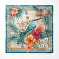 AZURE HEIRLOOM SILK POCKET SQUARE