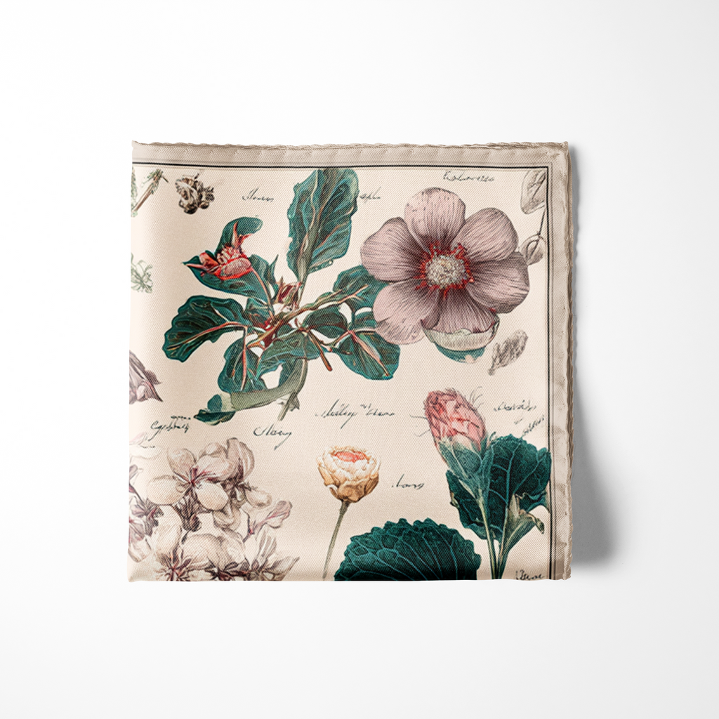 BOTANIKA SILK POCKET SQUARE