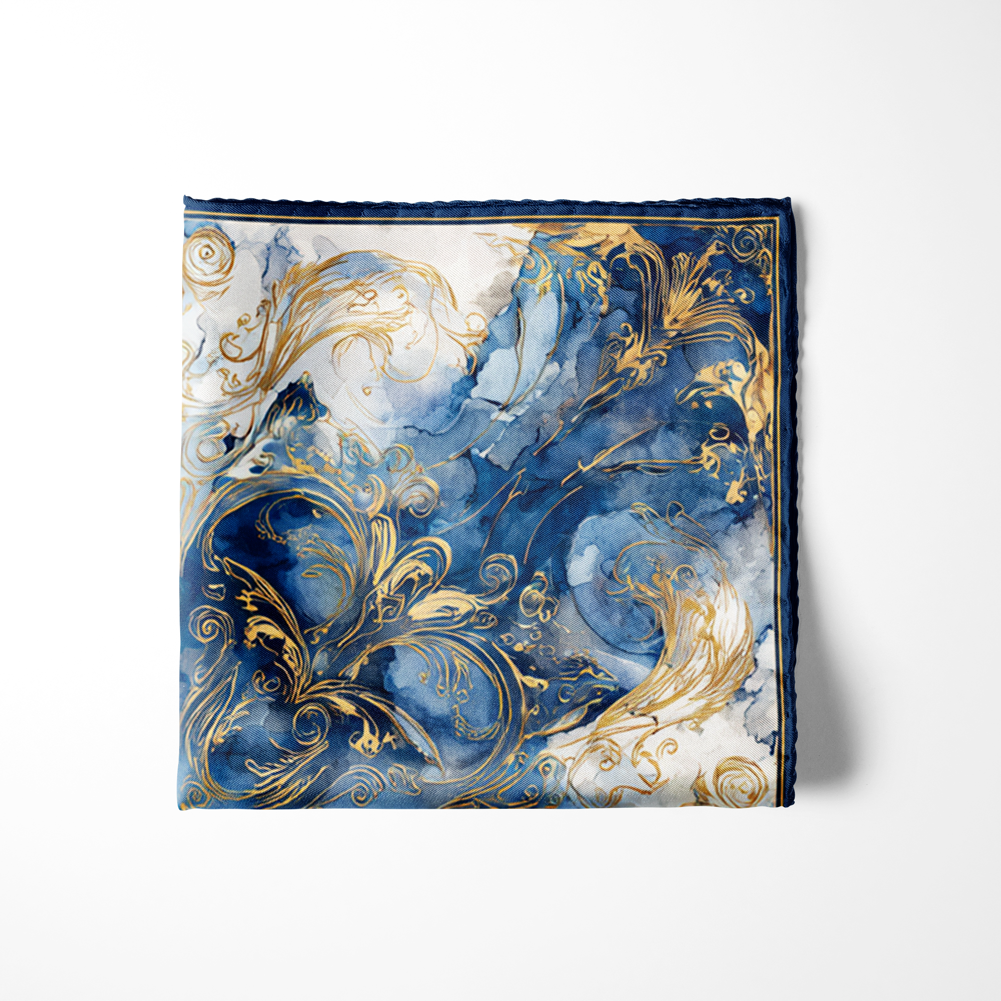 AQUILA SILK POCKET SQUARE