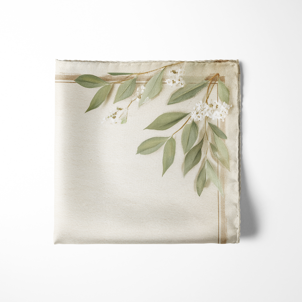 ROSELURE SILK POCKET SQUARE
