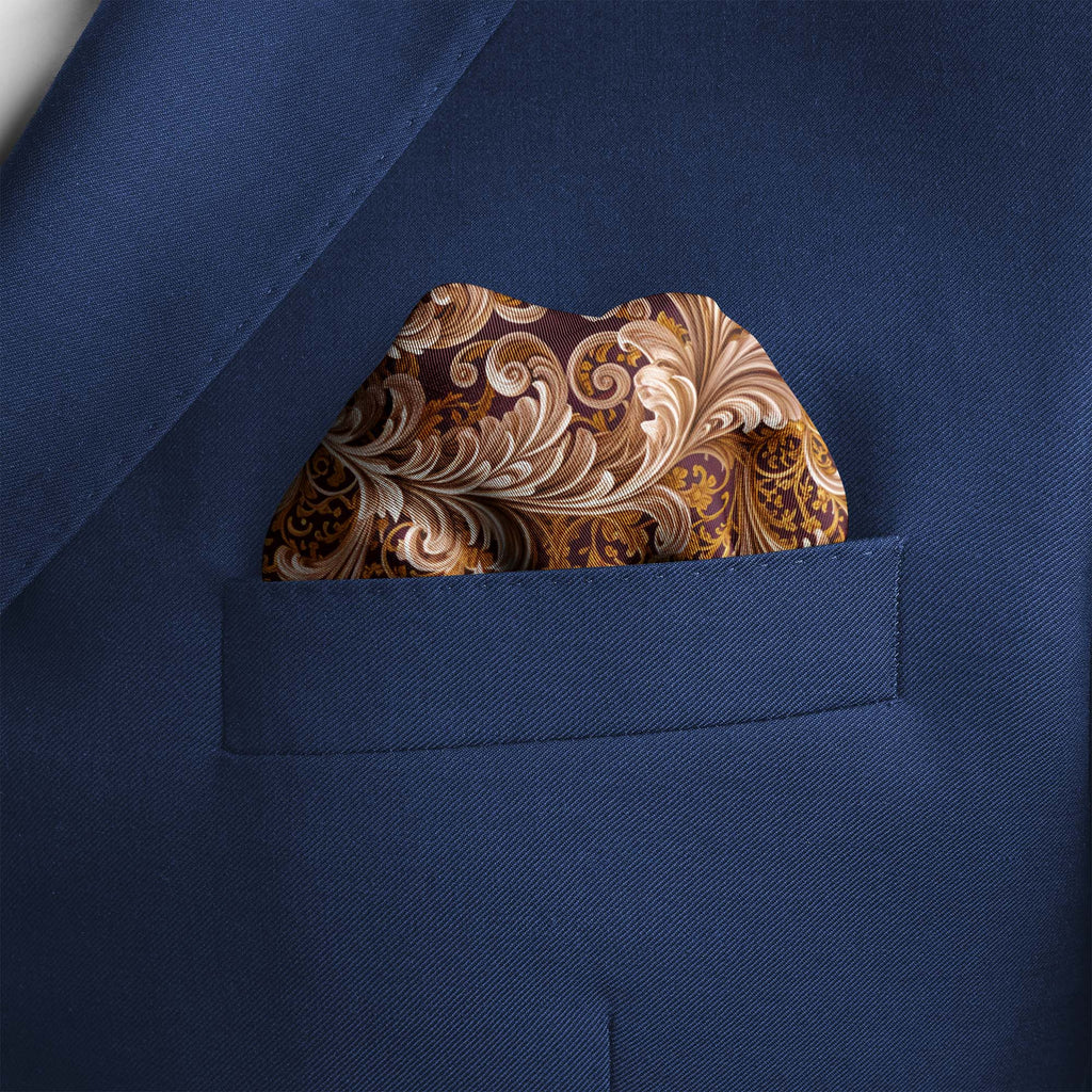 BAROQUE BLOOM SILK POCKET SQUARE