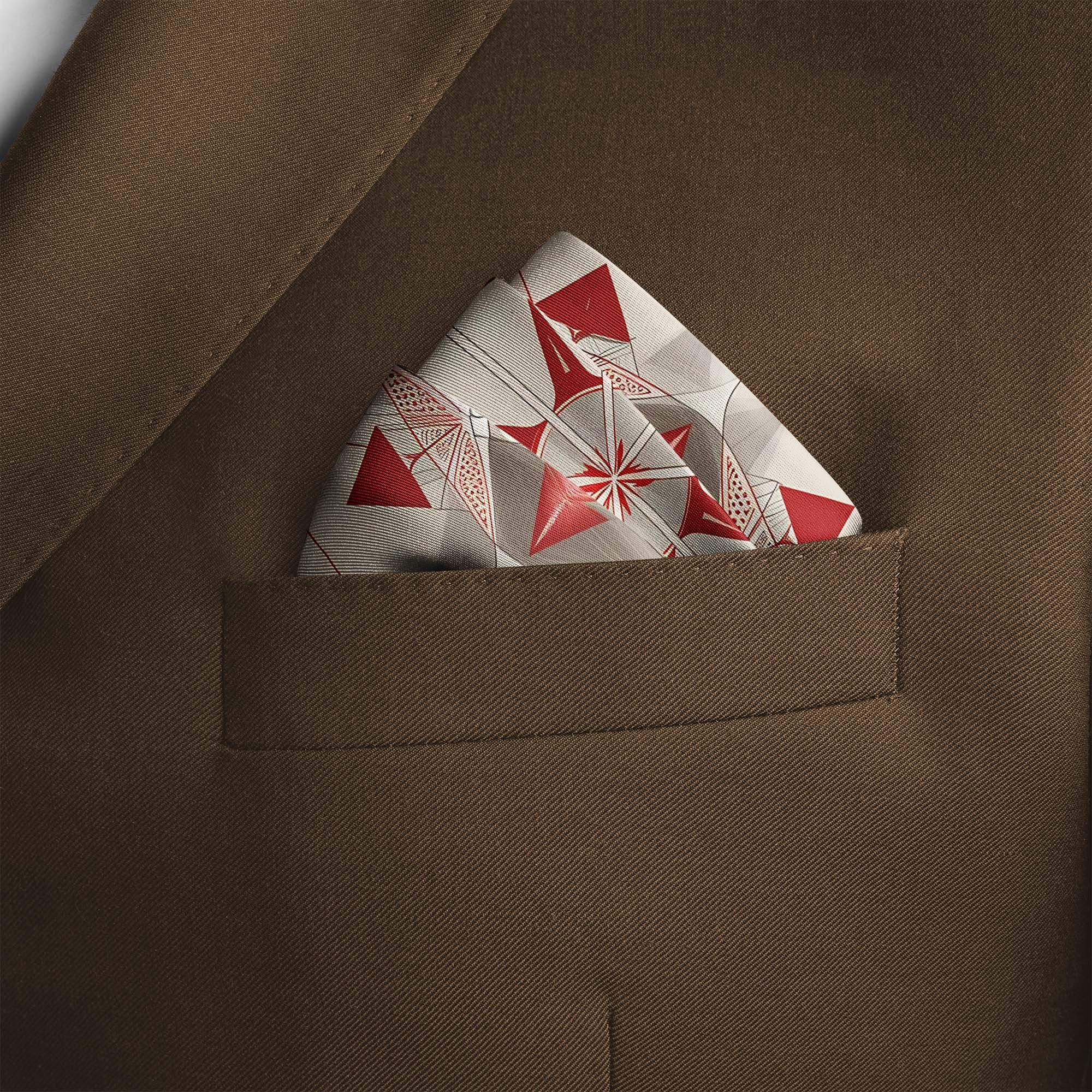 BEAUTIFUL STAR GEOMETRIC SILK POCKET SQUARE