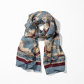 BLUE DAMASK MEN SCARF - PREMIUM COLLECTION