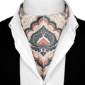 BLUSH MEDALLION SILK ASCOT – PREMIUM COLLECTION
