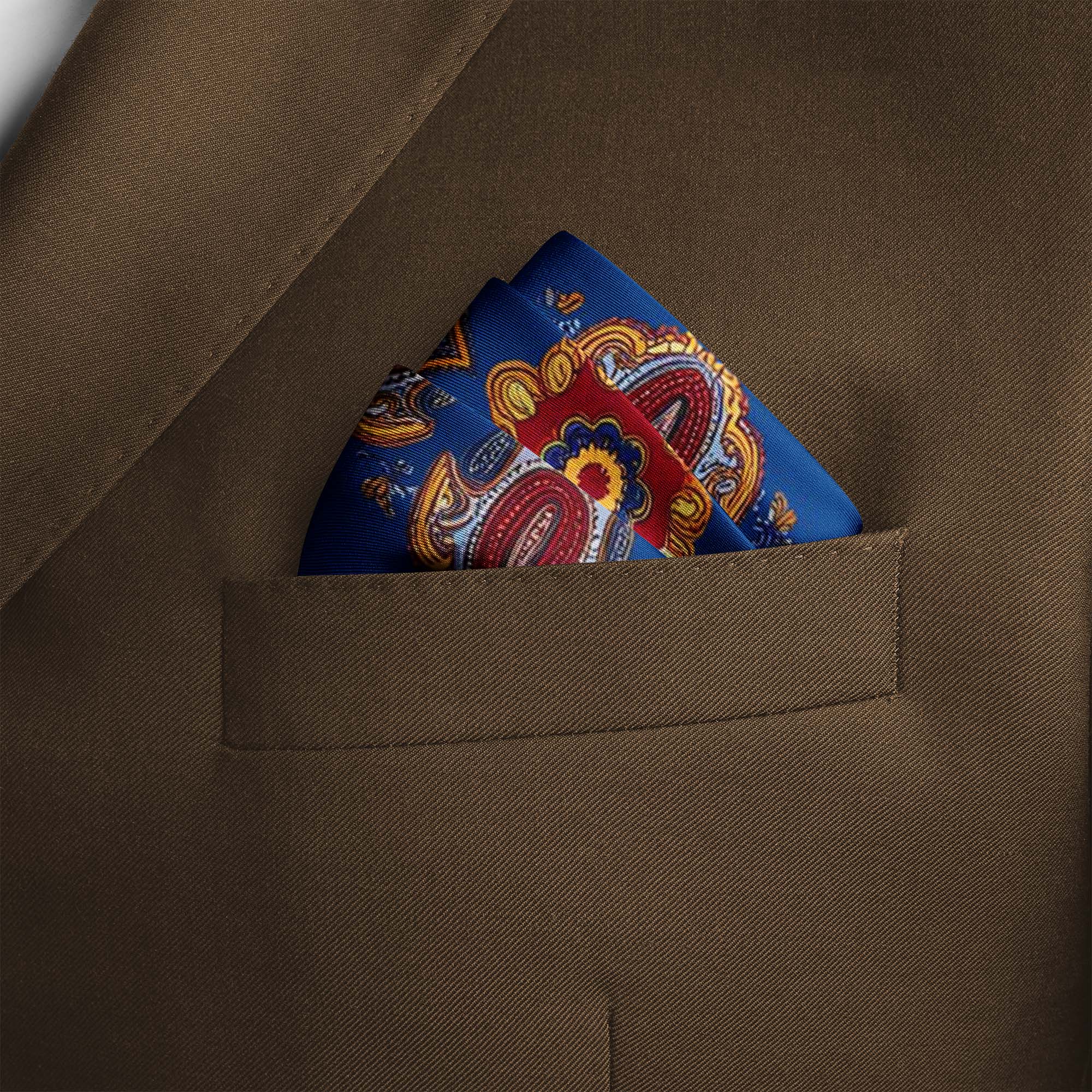 BURANO SILK POCKET SQUARE