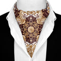 BURGUNDY OPULENCE SILK ASCOT – PREMIUM COLLECTION