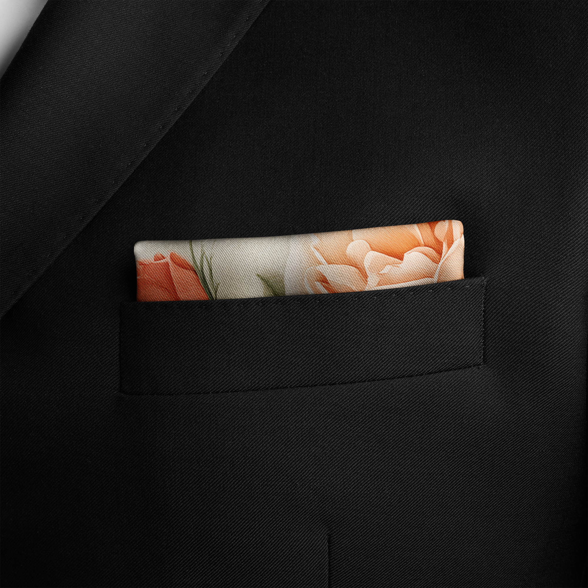 ROSELURE SILK POCKET SQUARE