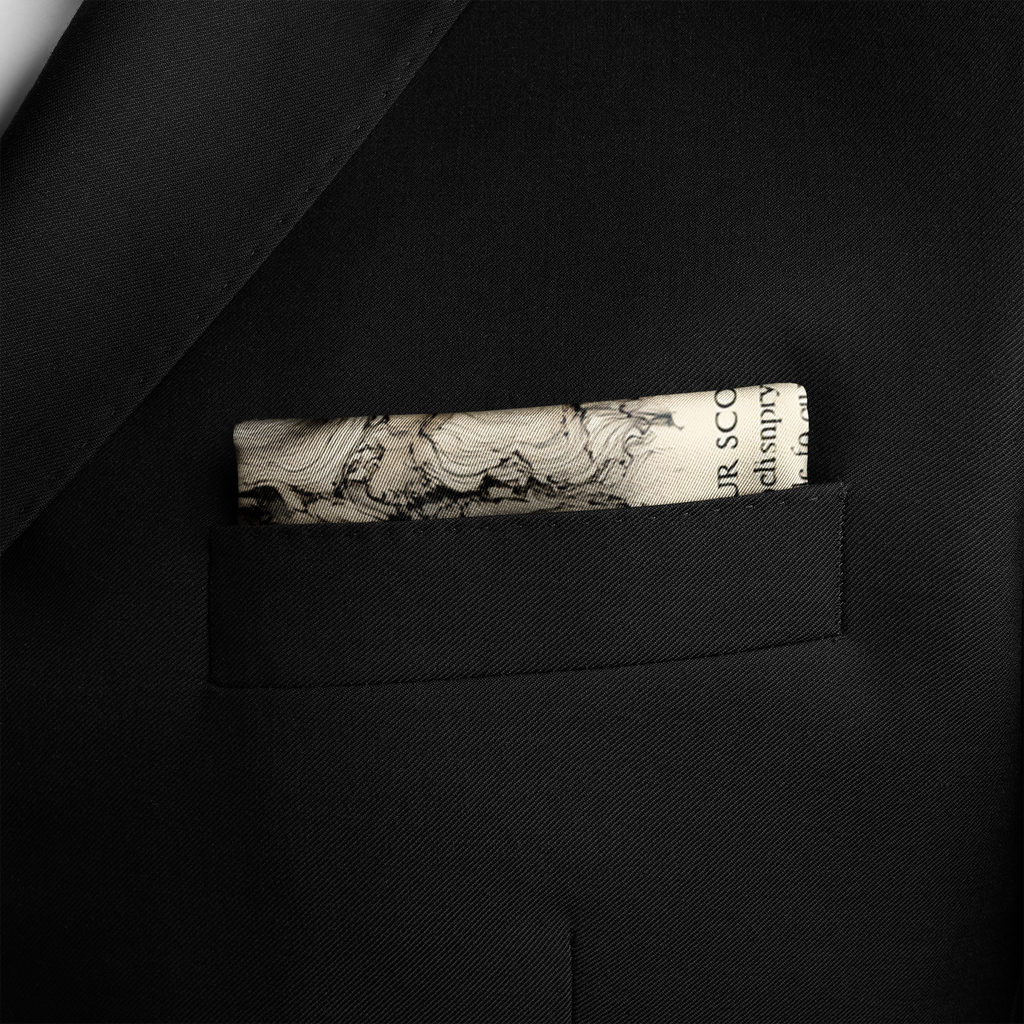 MARBLIS SILK POCKET SQUARE