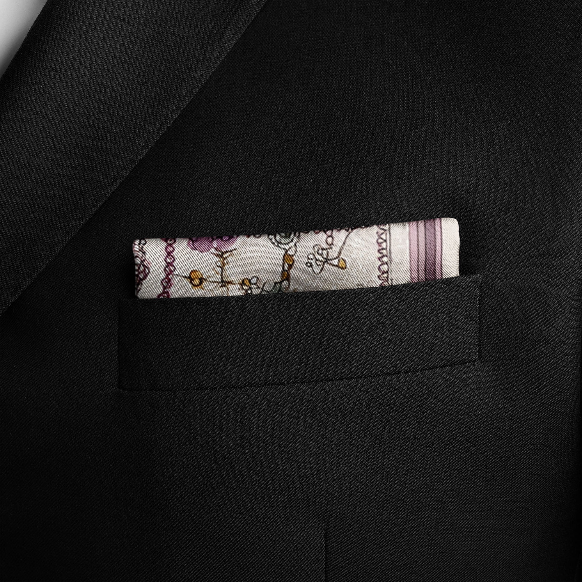 ARAQEL SILK POCKET SQUARE