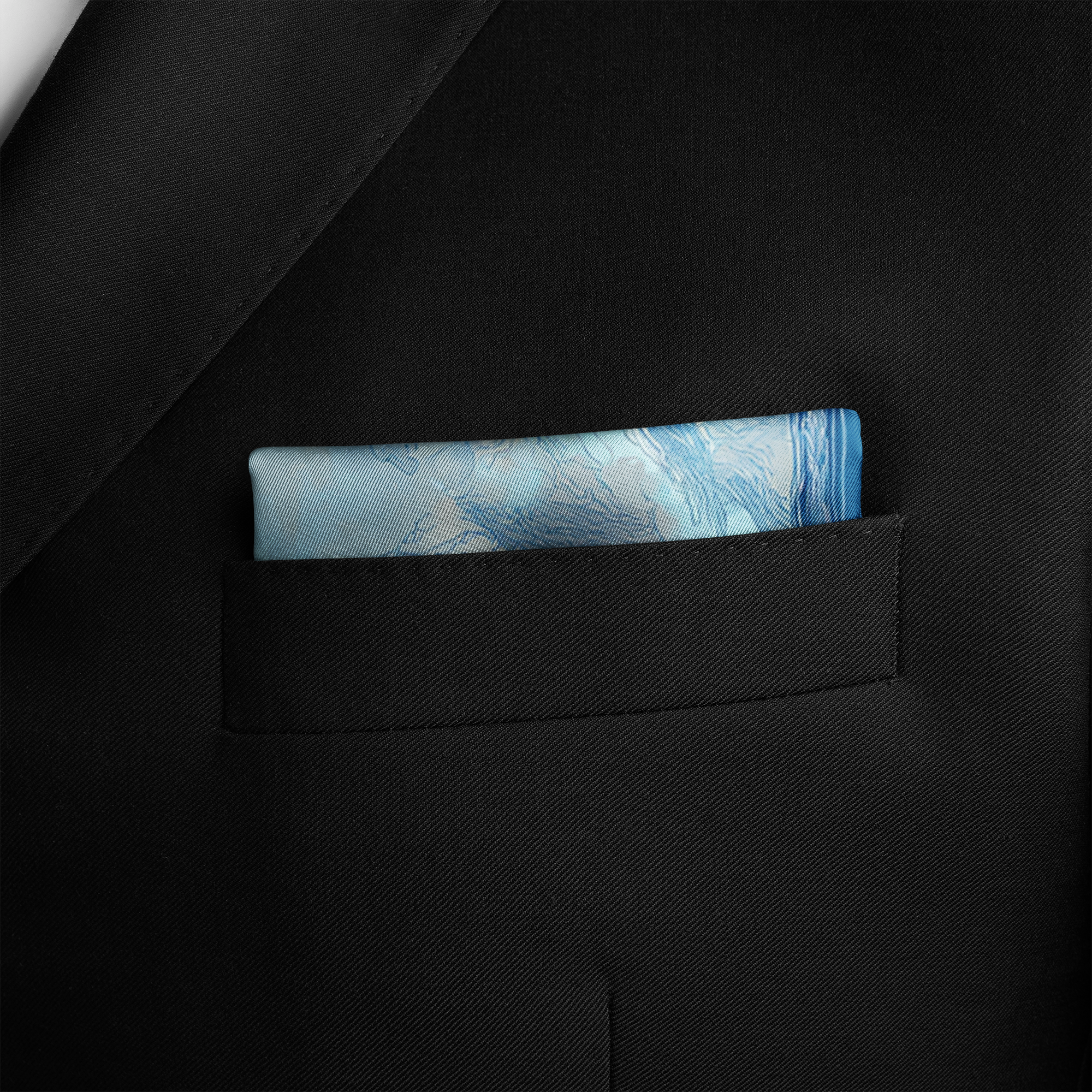 SKYWARD SILK POCKET SQUARE