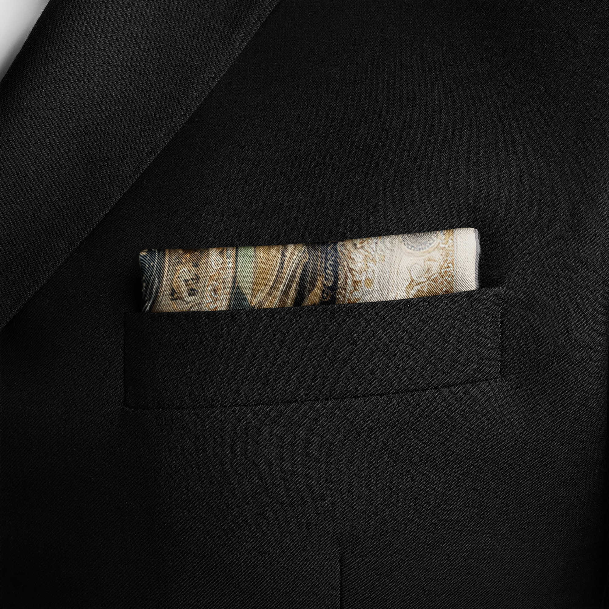 ORBITA SILK POCKET SQUARE