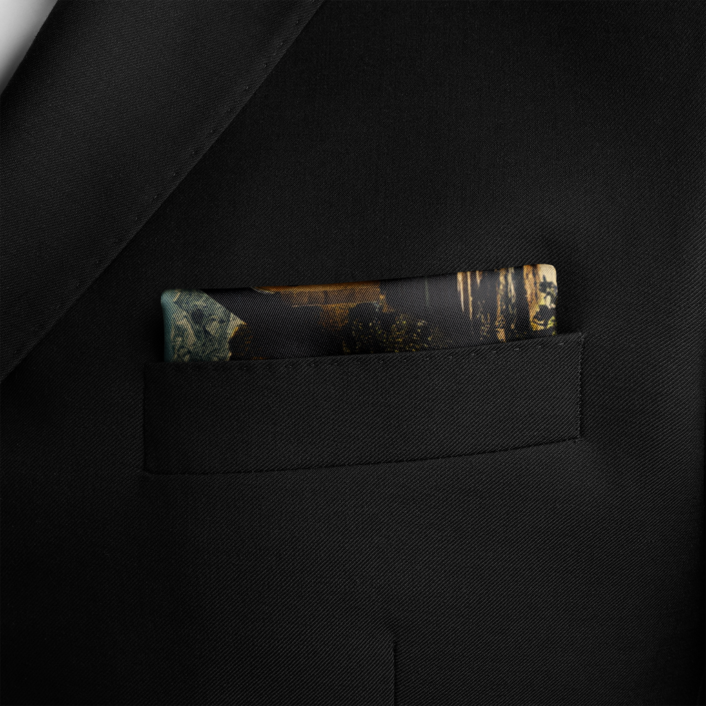 PORTALIS SILK POCKET SQUARE