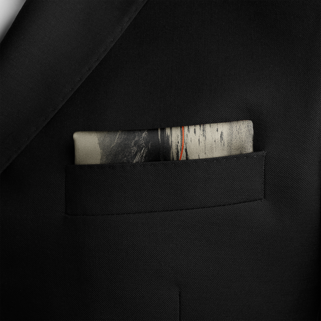 HORIZEN SILK POCKET SQUARE