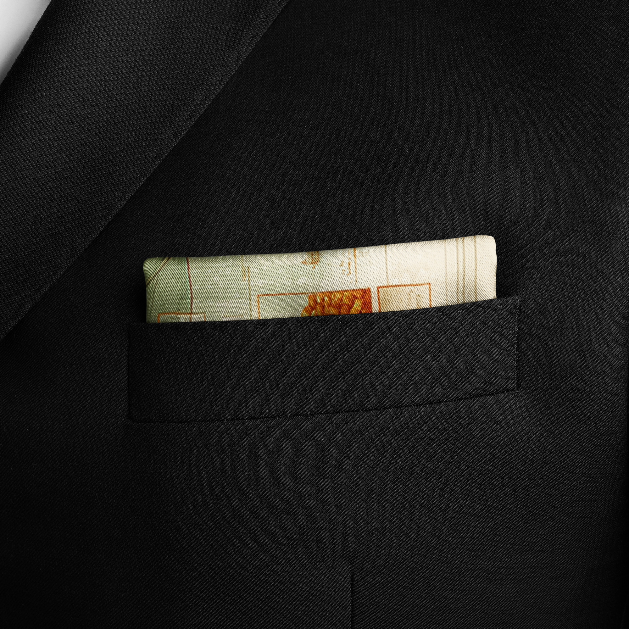 HERBARIUM SILK POCKET SQUARE