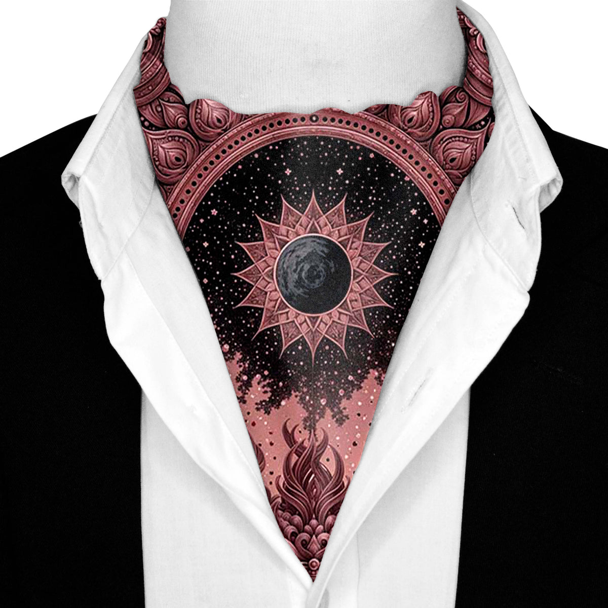 CELESTIA ROUGE SILK ASCOT – PREMIUM COLLECTION