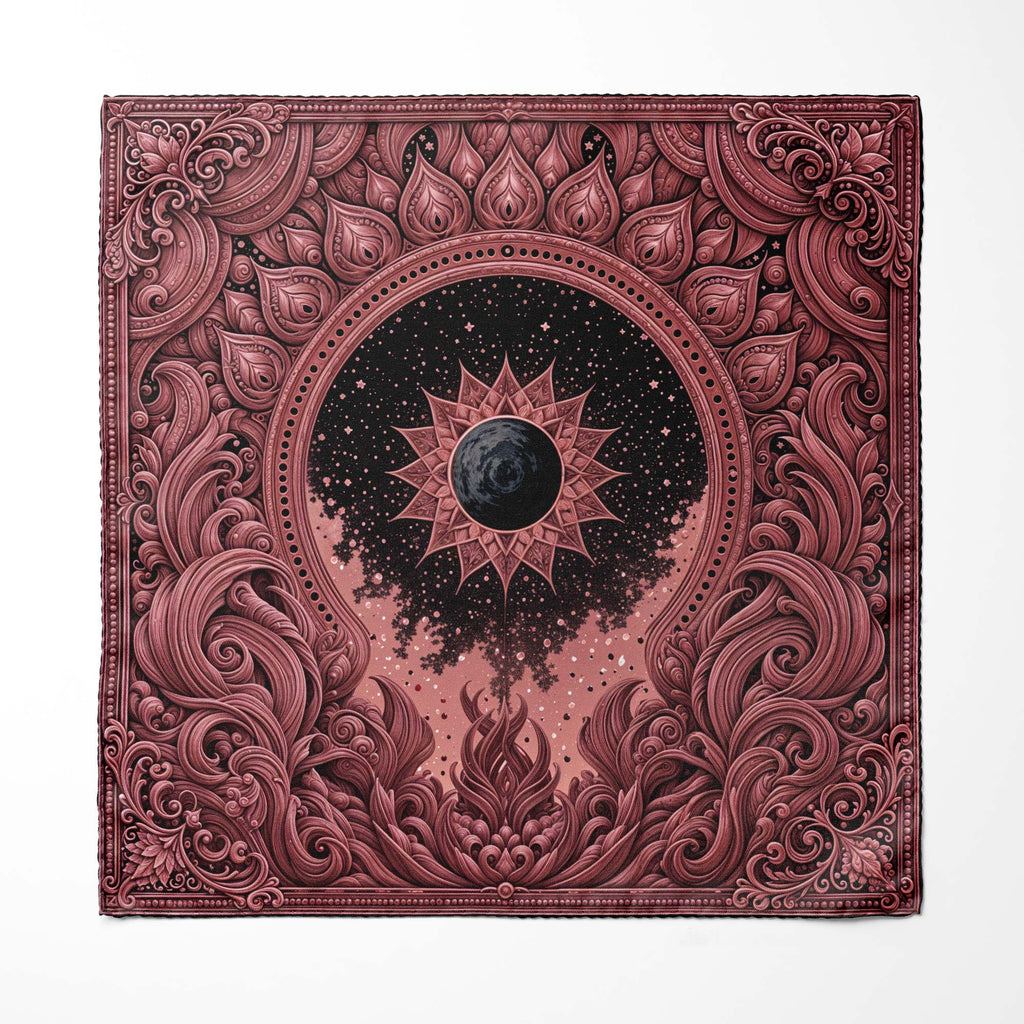 CELESTIA ROUGE SILK POCKET SQUARE