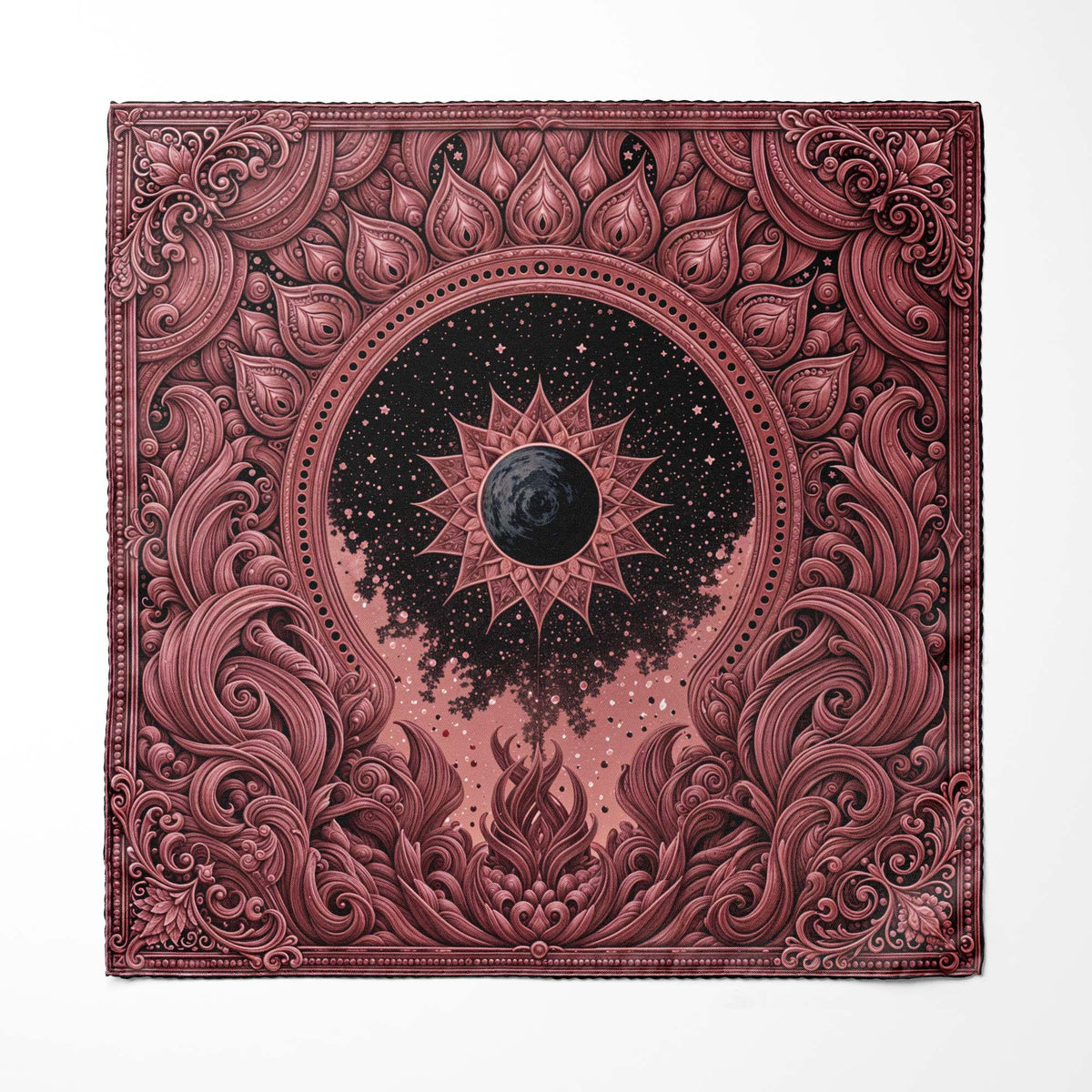 CELESTIA ROUGE SILK POCKET SQUARE