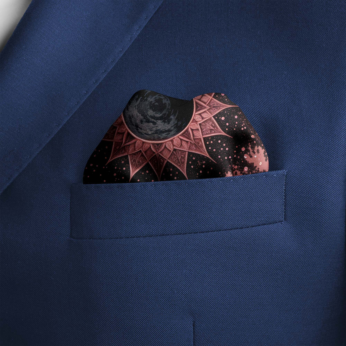 CELESTIA ROUGE SILK POCKET SQUARE