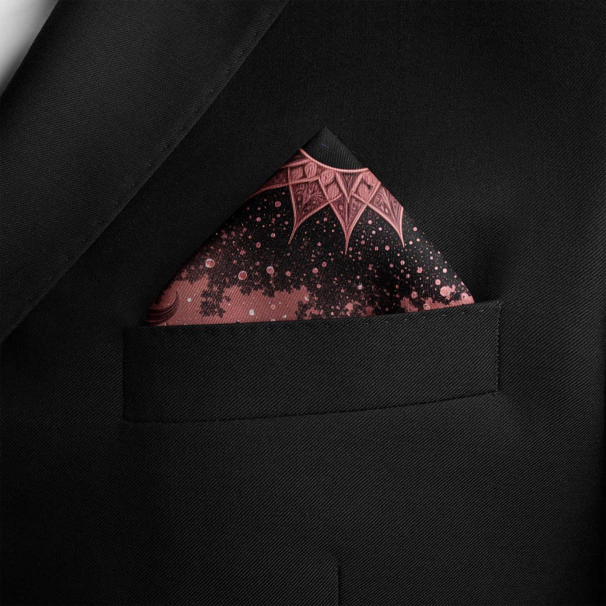 CELESTIA ROUGE SILK POCKET SQUARE