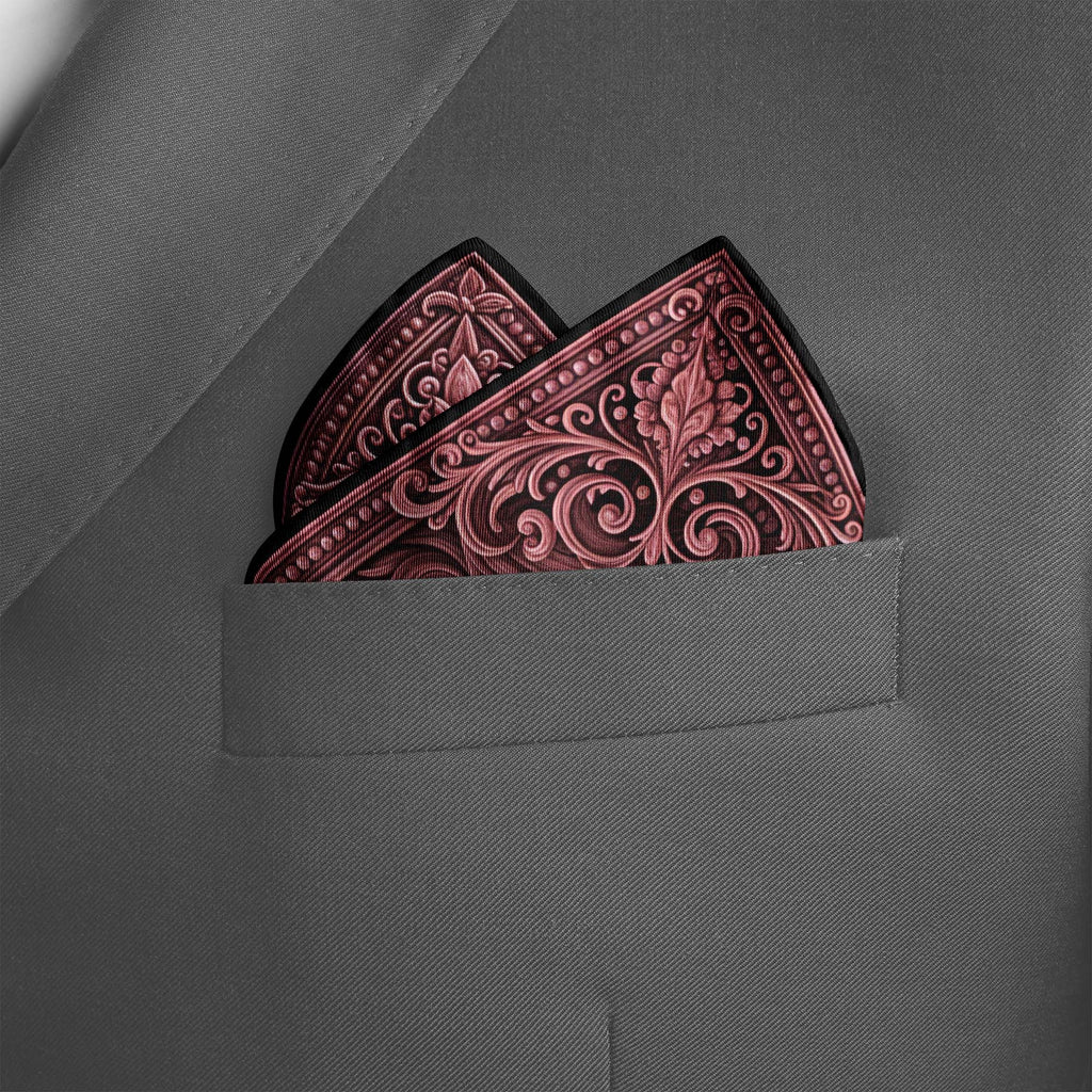 CELESTIA ROUGE SILK POCKET SQUARE