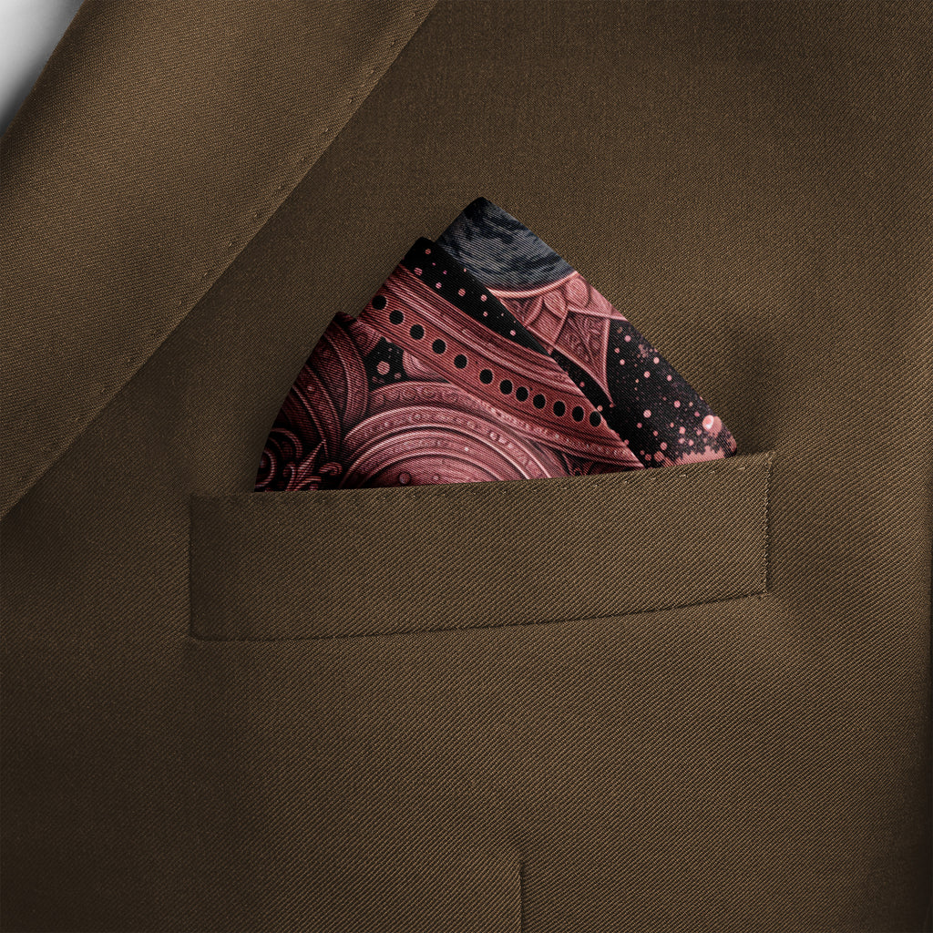 CELESTIA ROUGE SILK POCKET SQUARE
