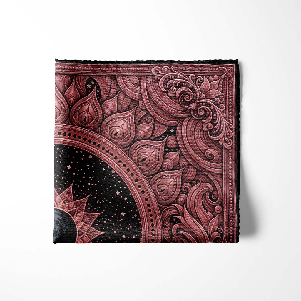 CELESTIA ROUGE SILK POCKET SQUARE