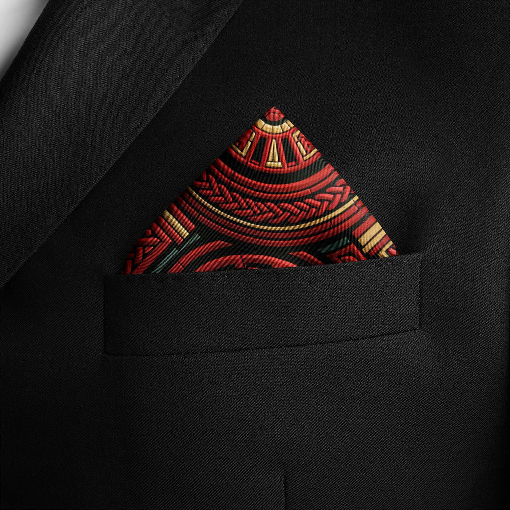 CELTIC CIRCLE SILK POCKET SQUARE