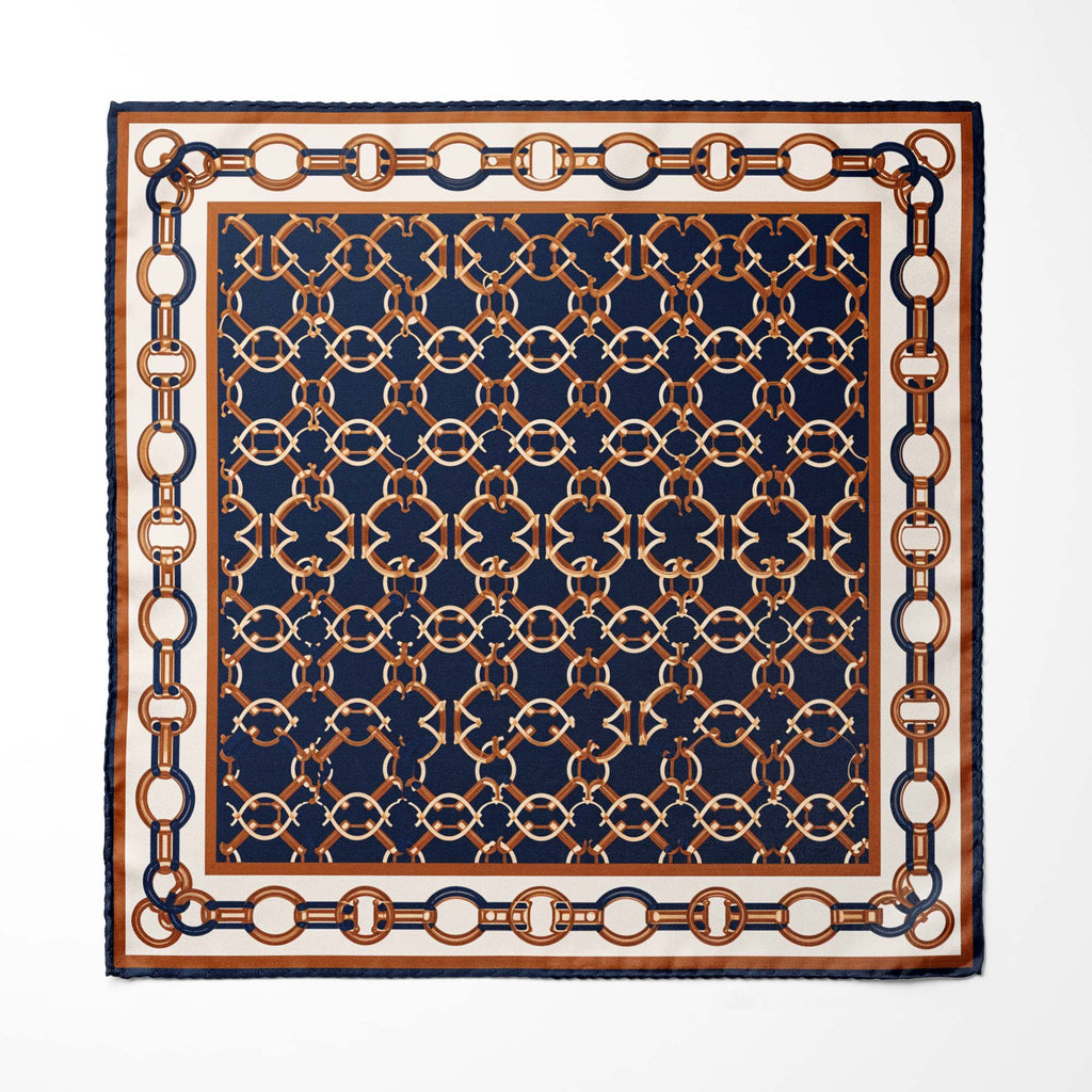 CHAIN ROYALE SILK POCKET SQUARE