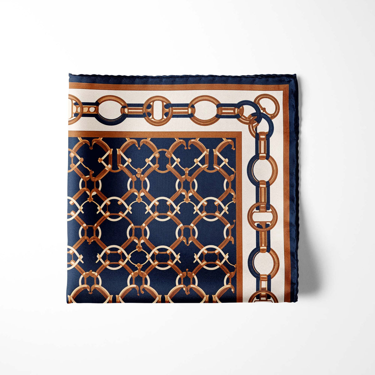 CHAIN ROYALE SILK POCKET SQUARE