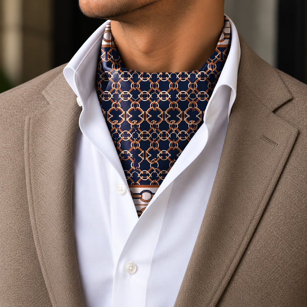 CHAIN ROYALE SILK ASCOT – PREMIUM COLLECTION