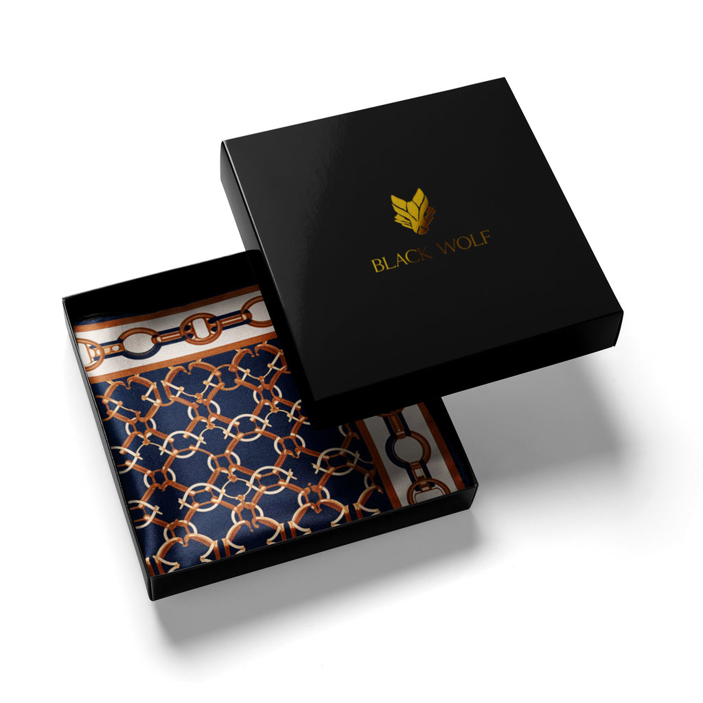 CHAIN ROYALE SILK POCKET SQUARE