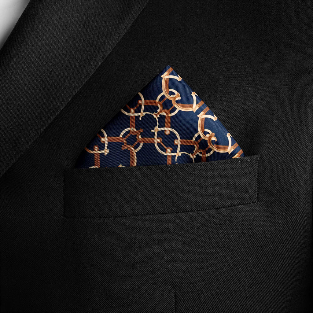 CHAIN ROYALE SILK POCKET SQUARE