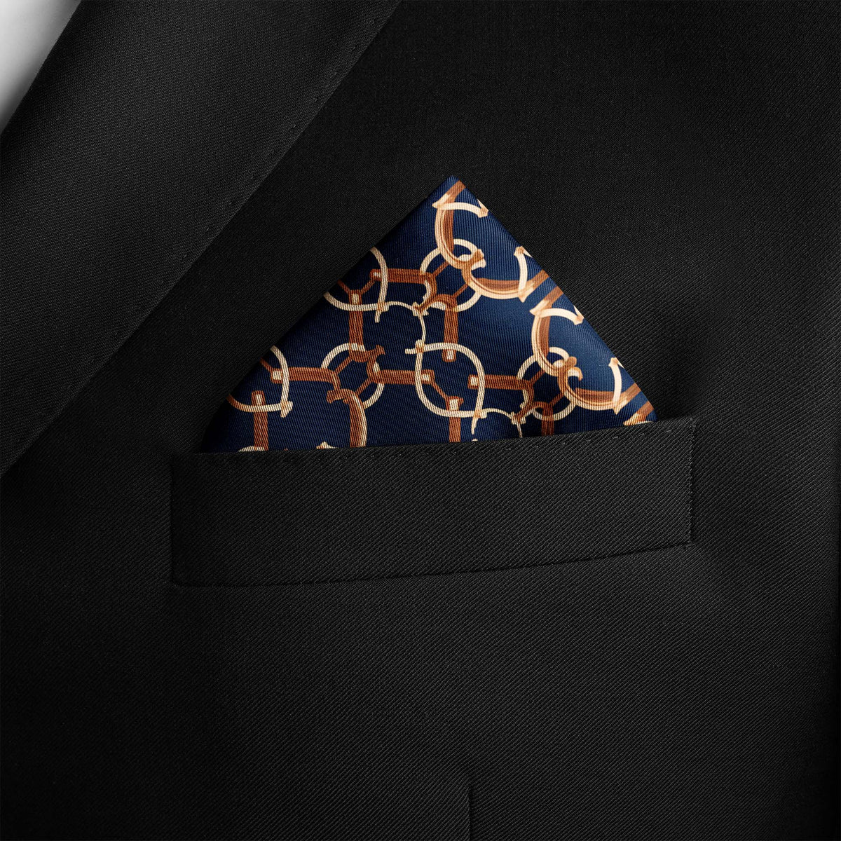 CHAIN ROYALE SILK POCKET SQUARE