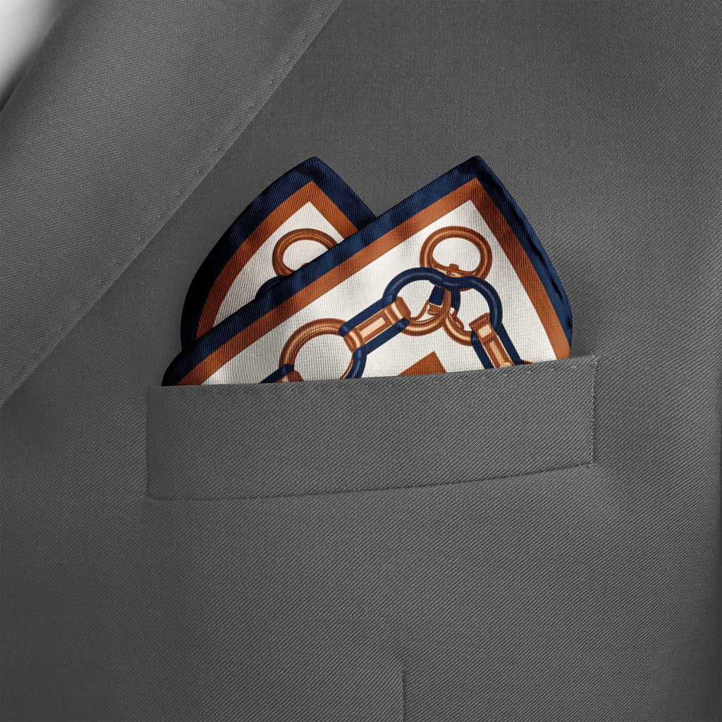CHAIN ROYALE SILK POCKET SQUARE