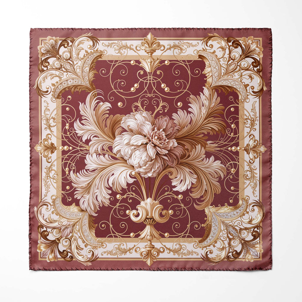 CHATEAU FLEUR SILK POCKET SQUARE