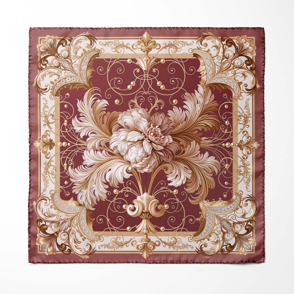 CHATEAU FLEUR SILK POCKET SQUARE