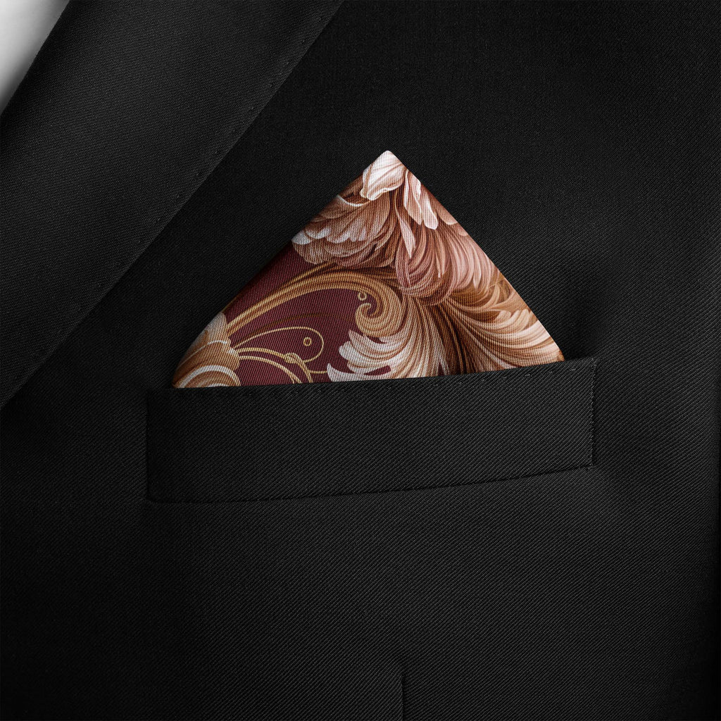 CHATEAU FLEUR SILK POCKET SQUARE