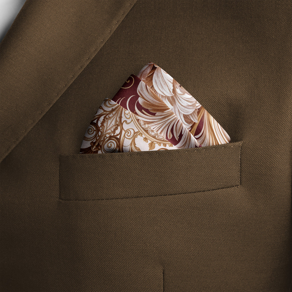 CHATEAU FLEUR SILK POCKET SQUARE