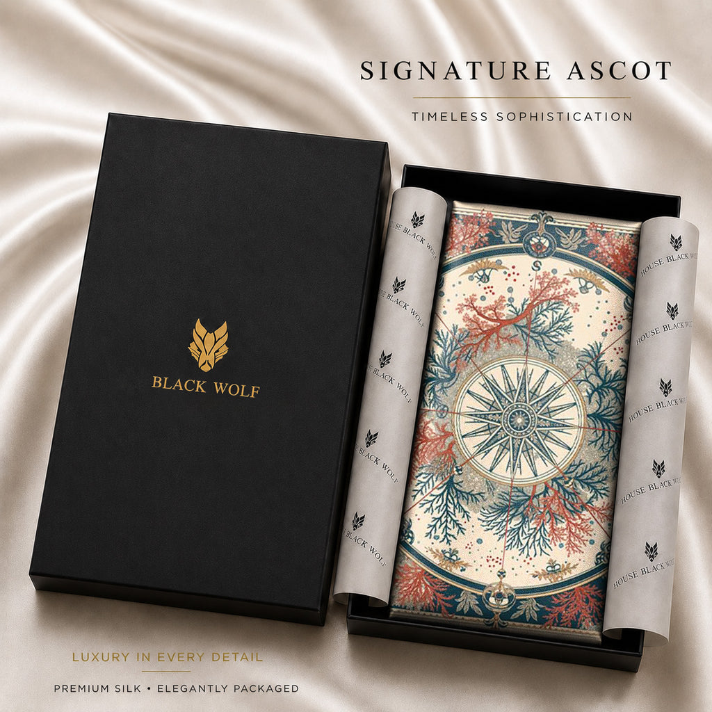 CORAL COMPASS GARDEN SILK ASCOT – PREMIUM COLLECTION