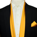 MUSTARD MEN SCARF AND POCKET SQUARE SET – PREMIUM COLLECTION