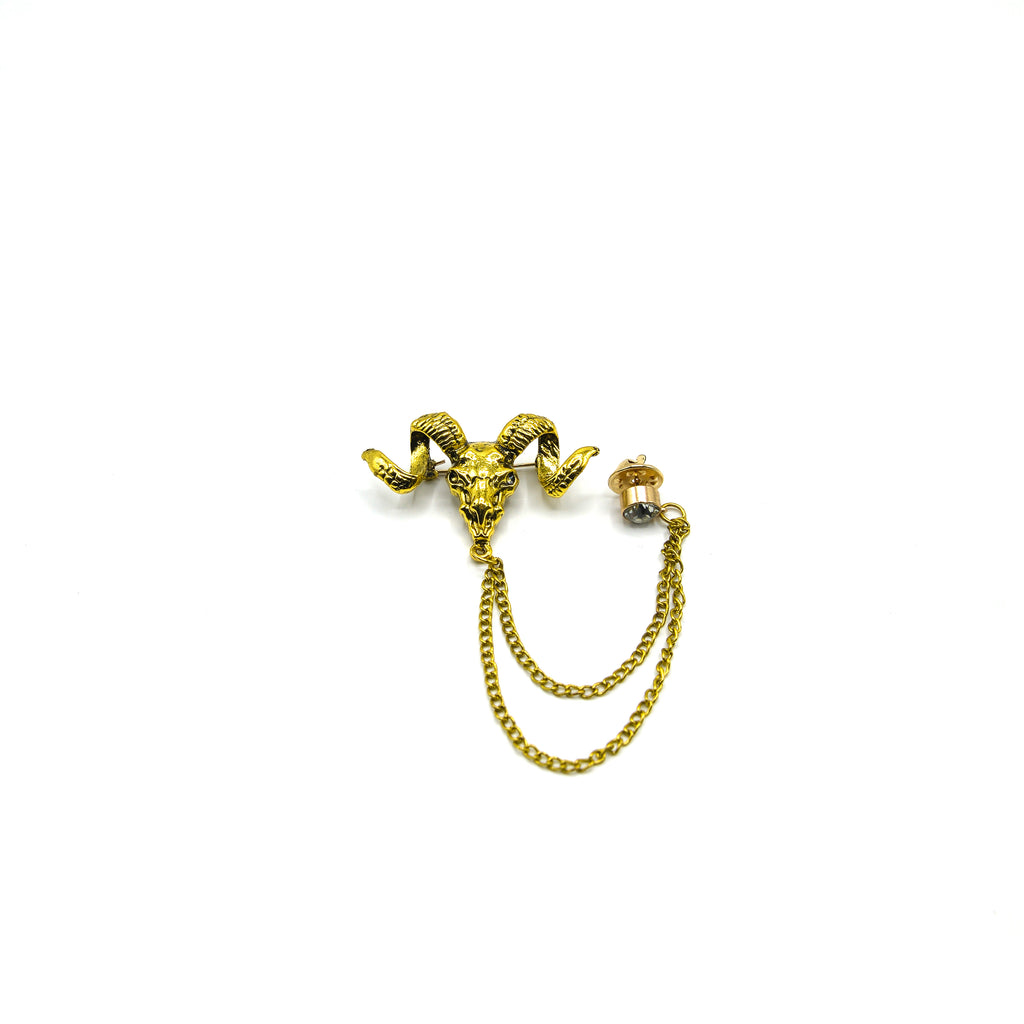 GOLDEN MARKHOR BROOCH