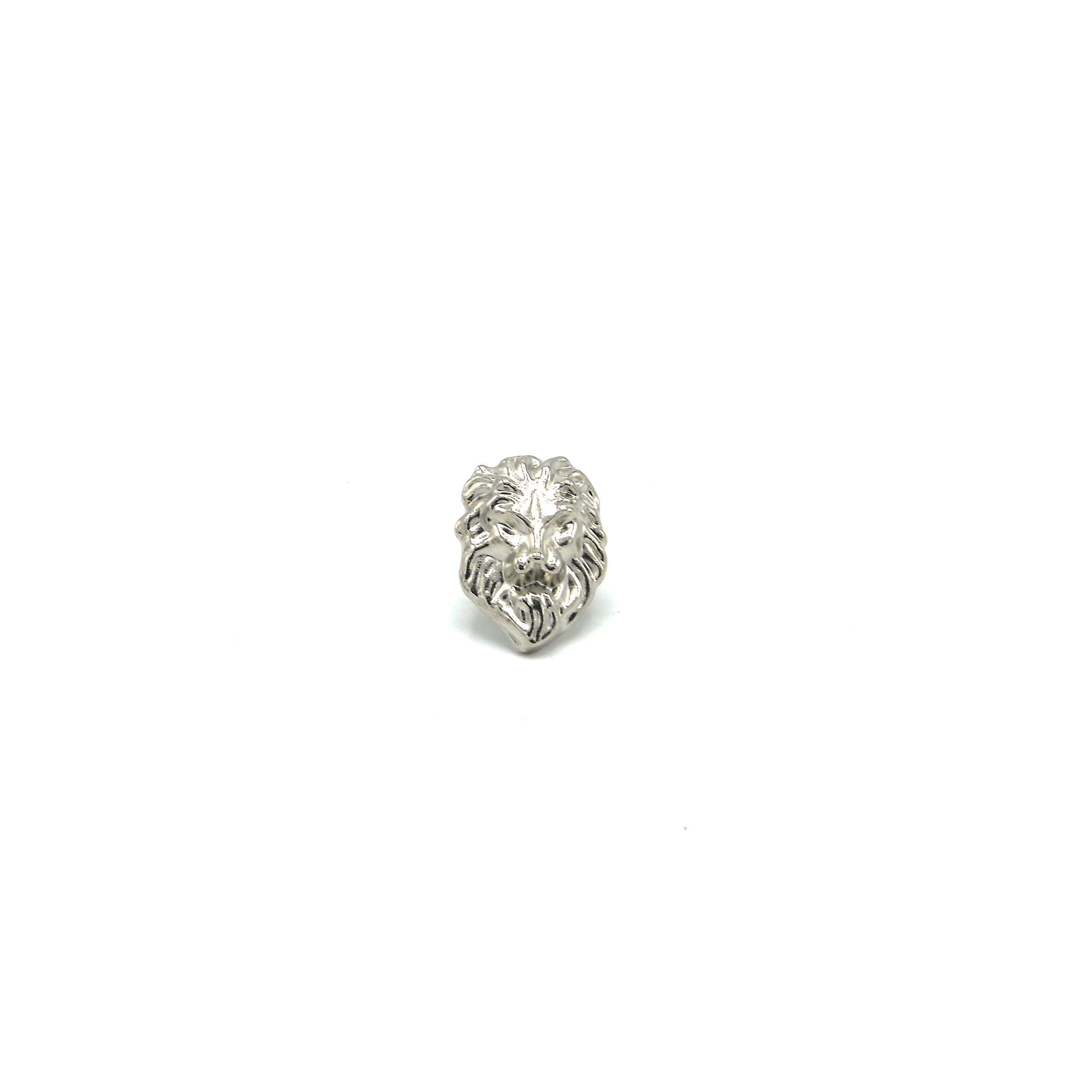 SILVER LION BROOCH