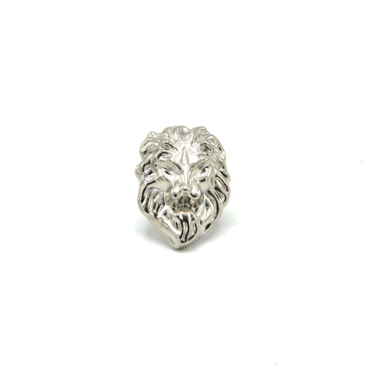 SILVER LION BROOCH – Black Wolf