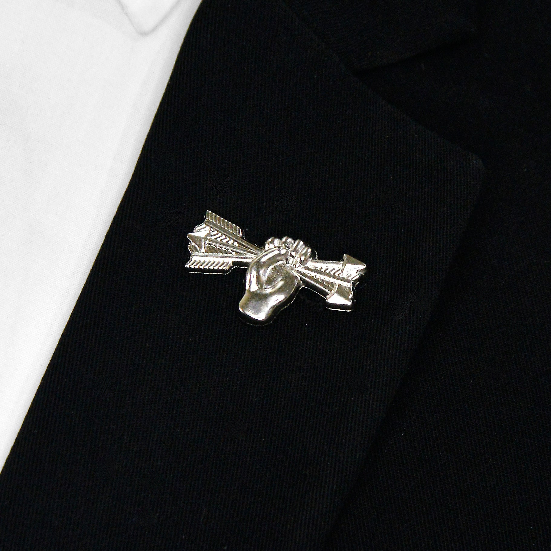 SILVER ARROW BROOCH