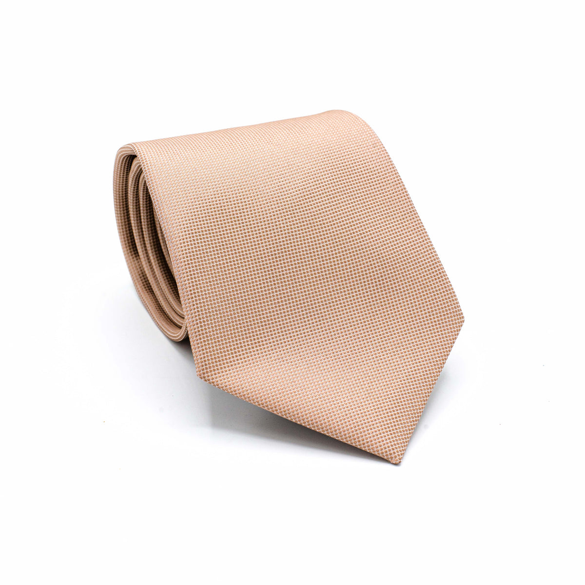 NUDE BROWN TEXTURED SKINNY TIE