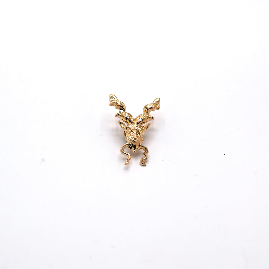 GOLDEN ANTIQUE MARKHOR BROOCH