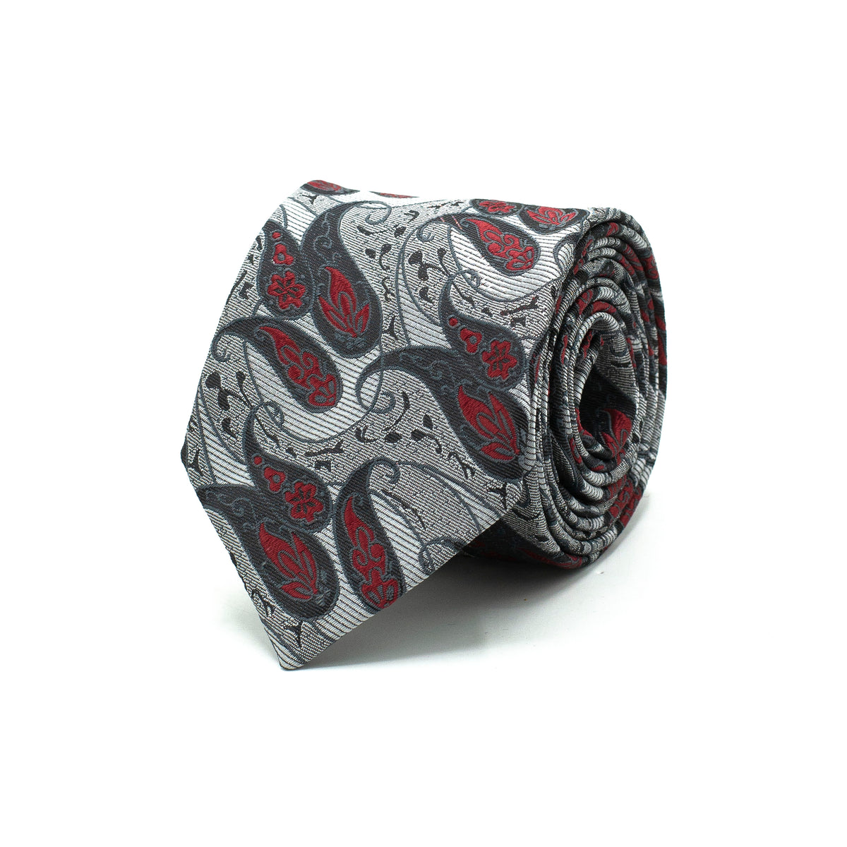 SILVER INFERNO TIE