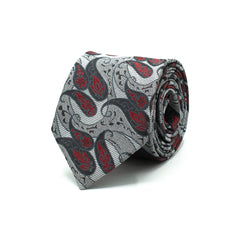 SILVER INFERNO TIE