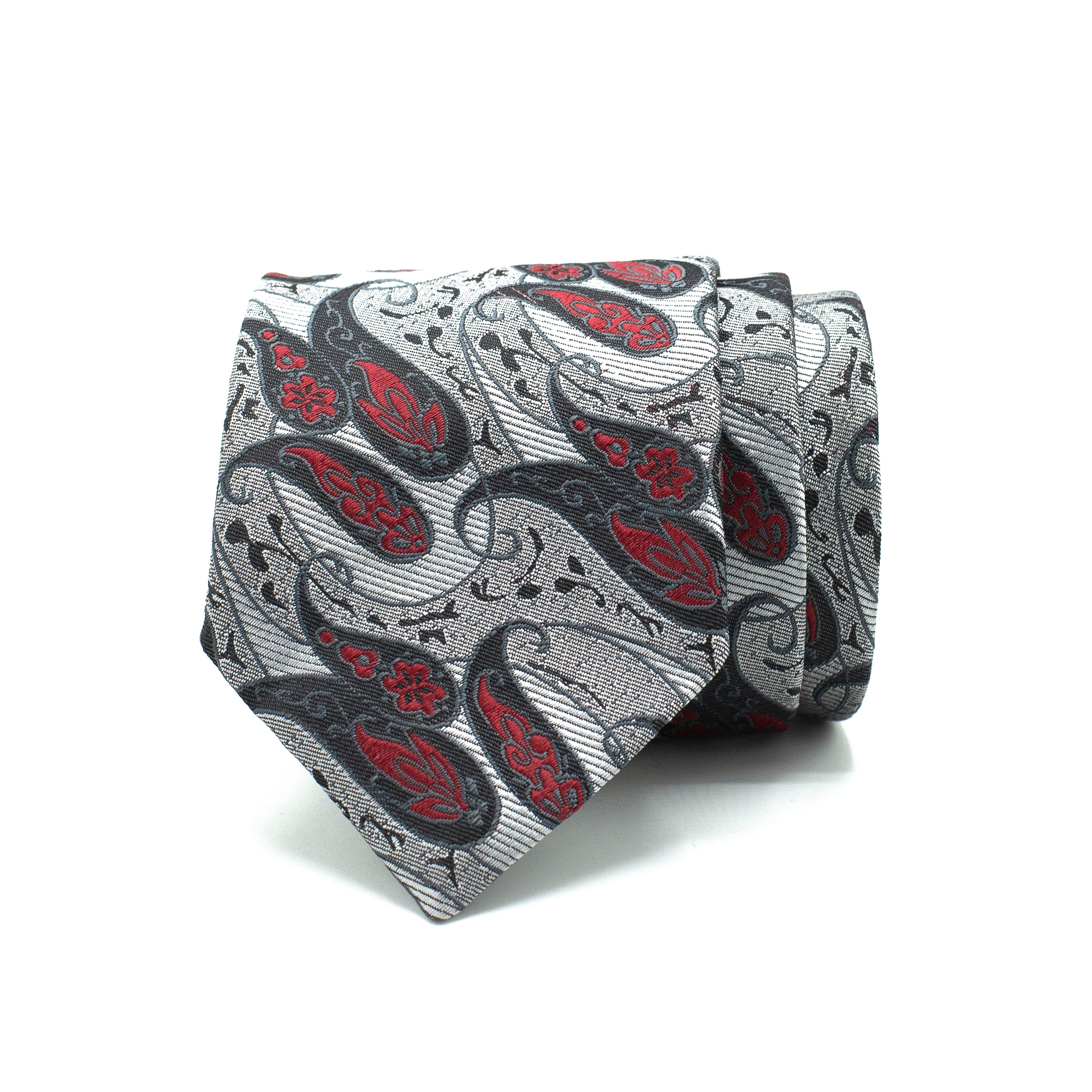 SILVER INFERNO TIE