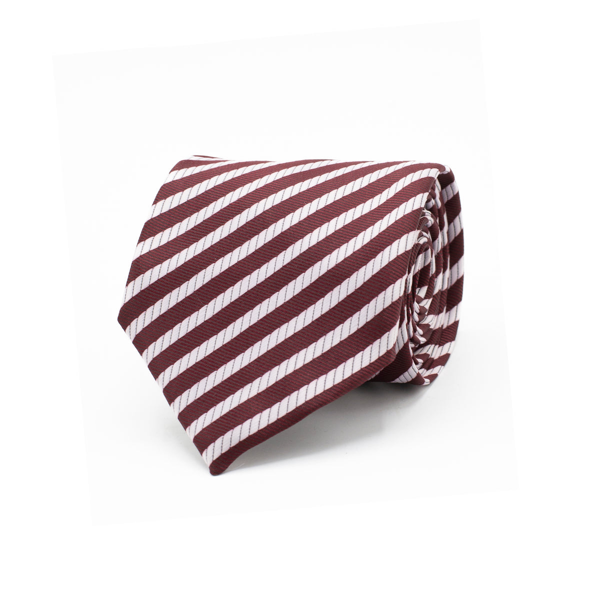 BURGUNDY STRIPE TIE